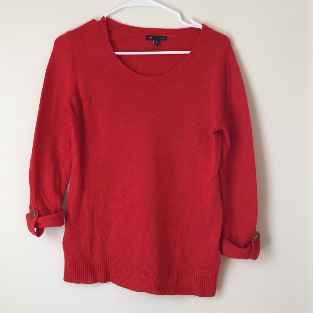 ❤️LAST CALL❤️ GAP Red Quarter Sleeved Sweater